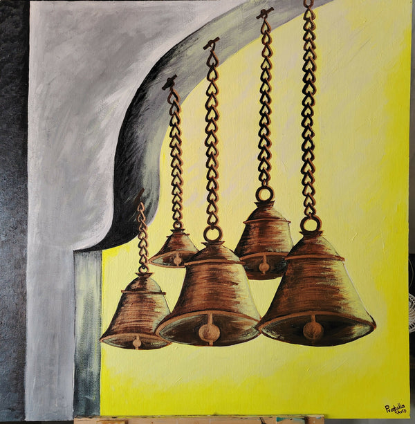 Temple bell painting