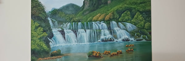 Beauty of nature waterfalls