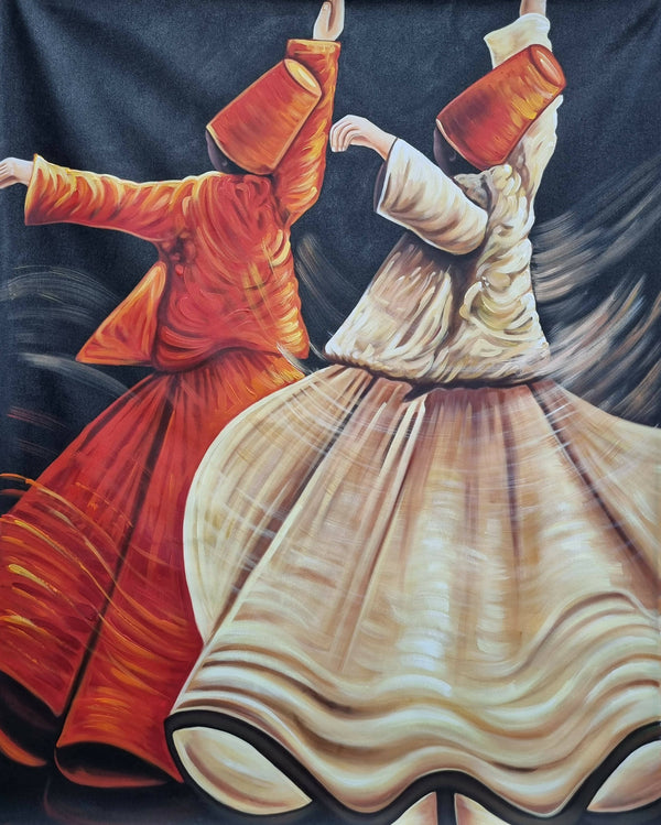 Dancing sufi painting.