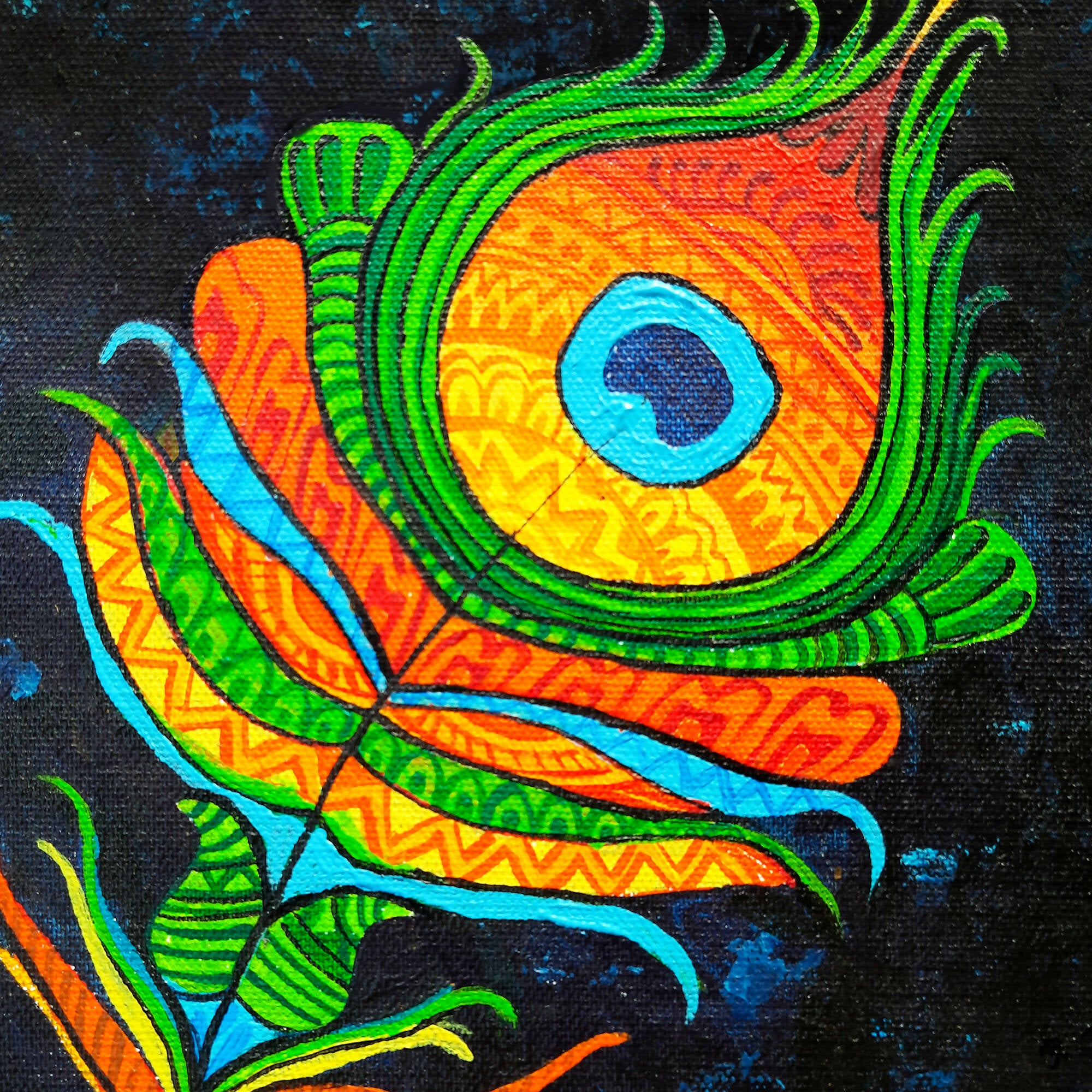 Mandala art/painting on canvas