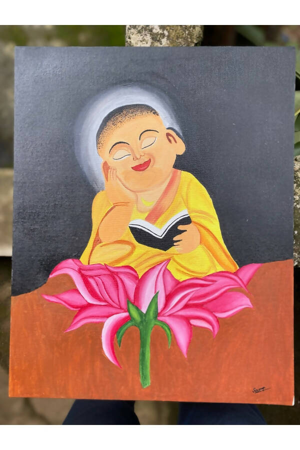 "Tranquil Dreams of Baby Buddha"