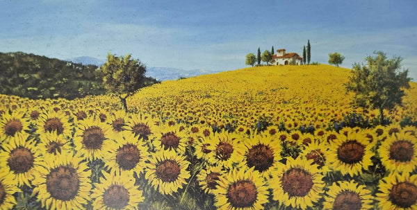 Flowers Landscape Scenery Painting
