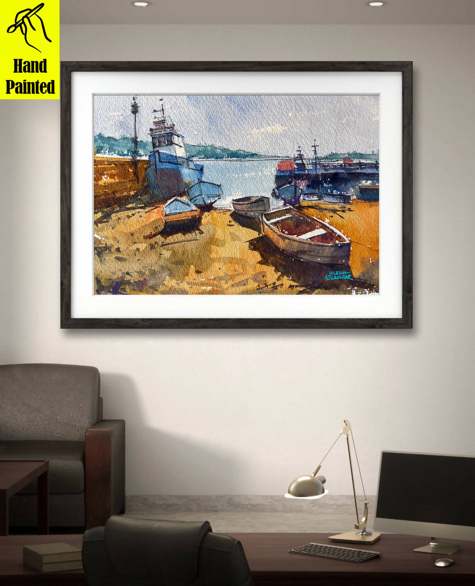 Buy Title: Boats Painting at Lowest Price By artisticnilesh