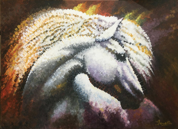 Horse abstract painting