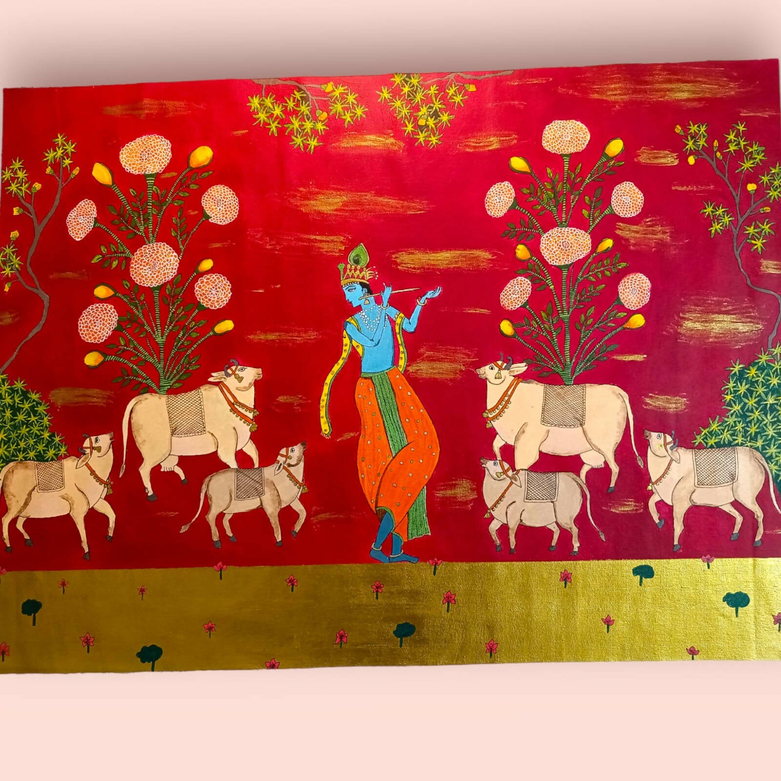 "Murlidhar" Gond Krishna Painting