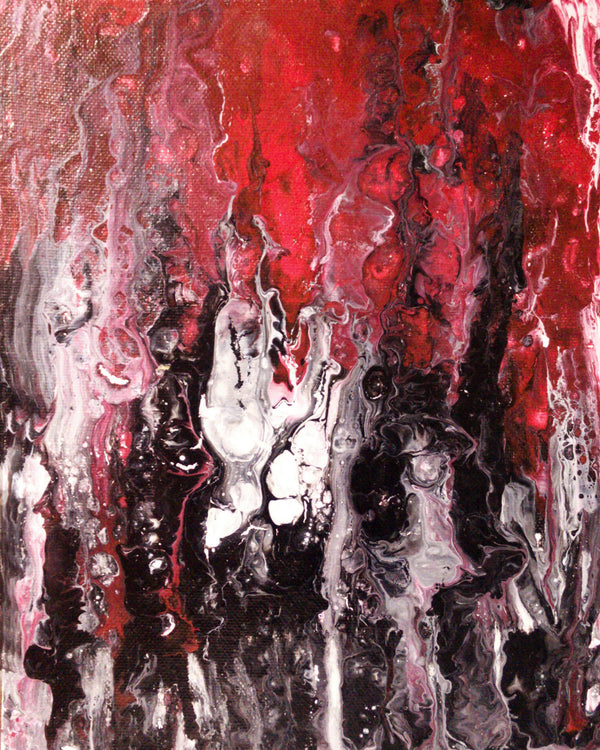 Abstract art Red fire