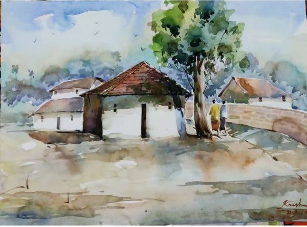 Village scenery Painting