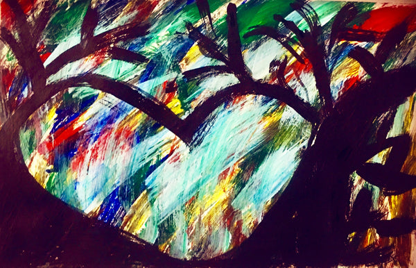 Abstract tree artwork