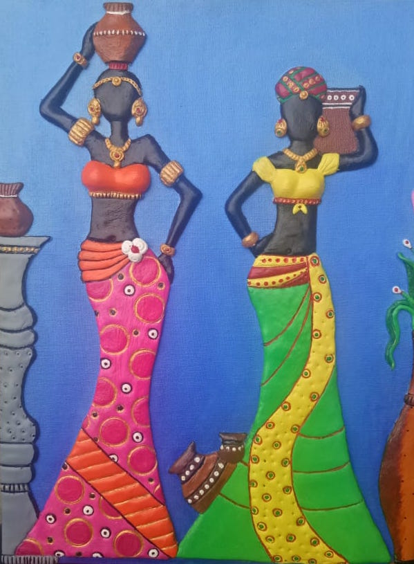 African women with water