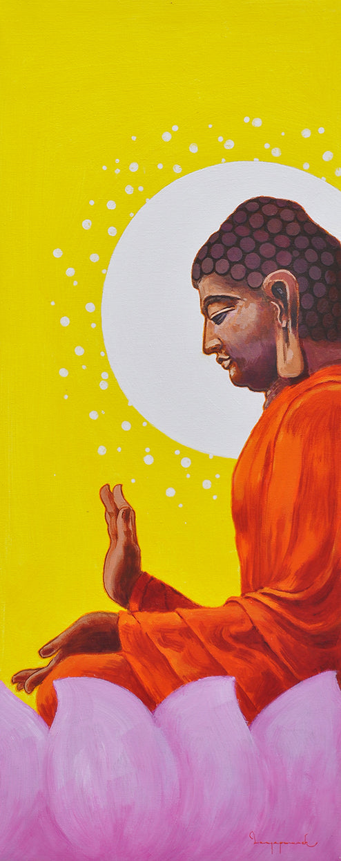 Buddha sitting on Lotus