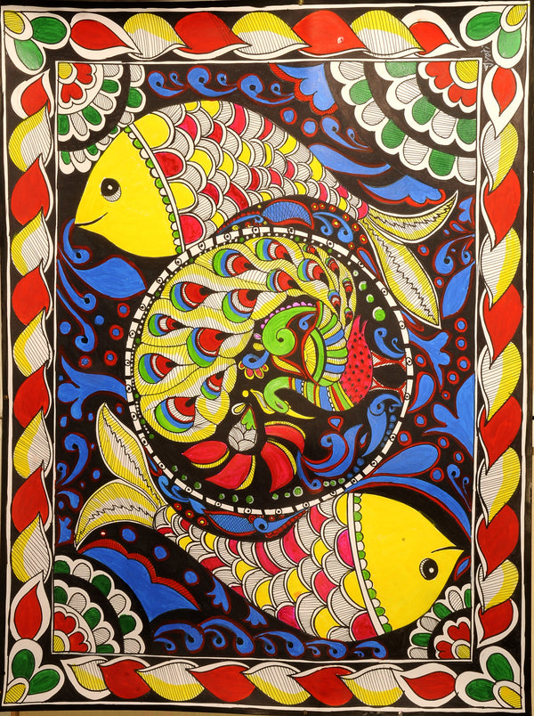 Fishes with peacock