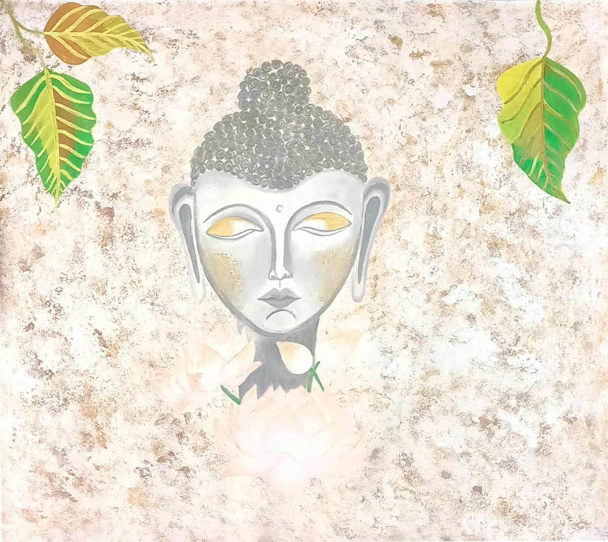 Acrylic Painting Of Goutam Buddha