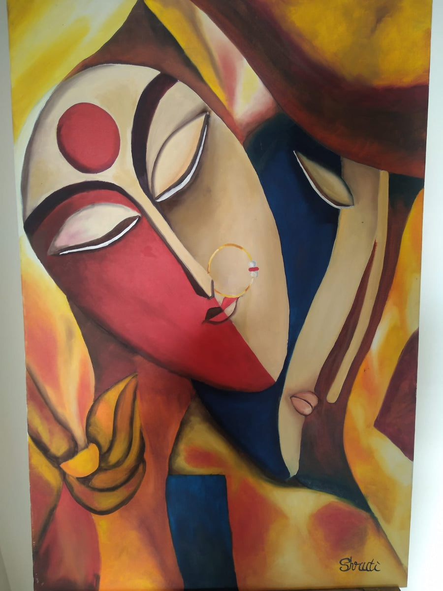 Lord Shiva Parvati Modern Art – Gallerist.in