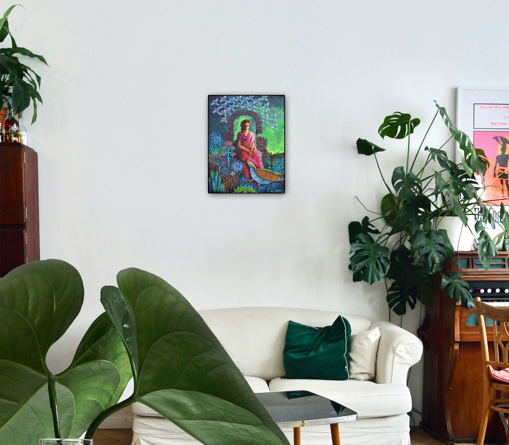 Garden of Silence (F5) Indian style Fusion art