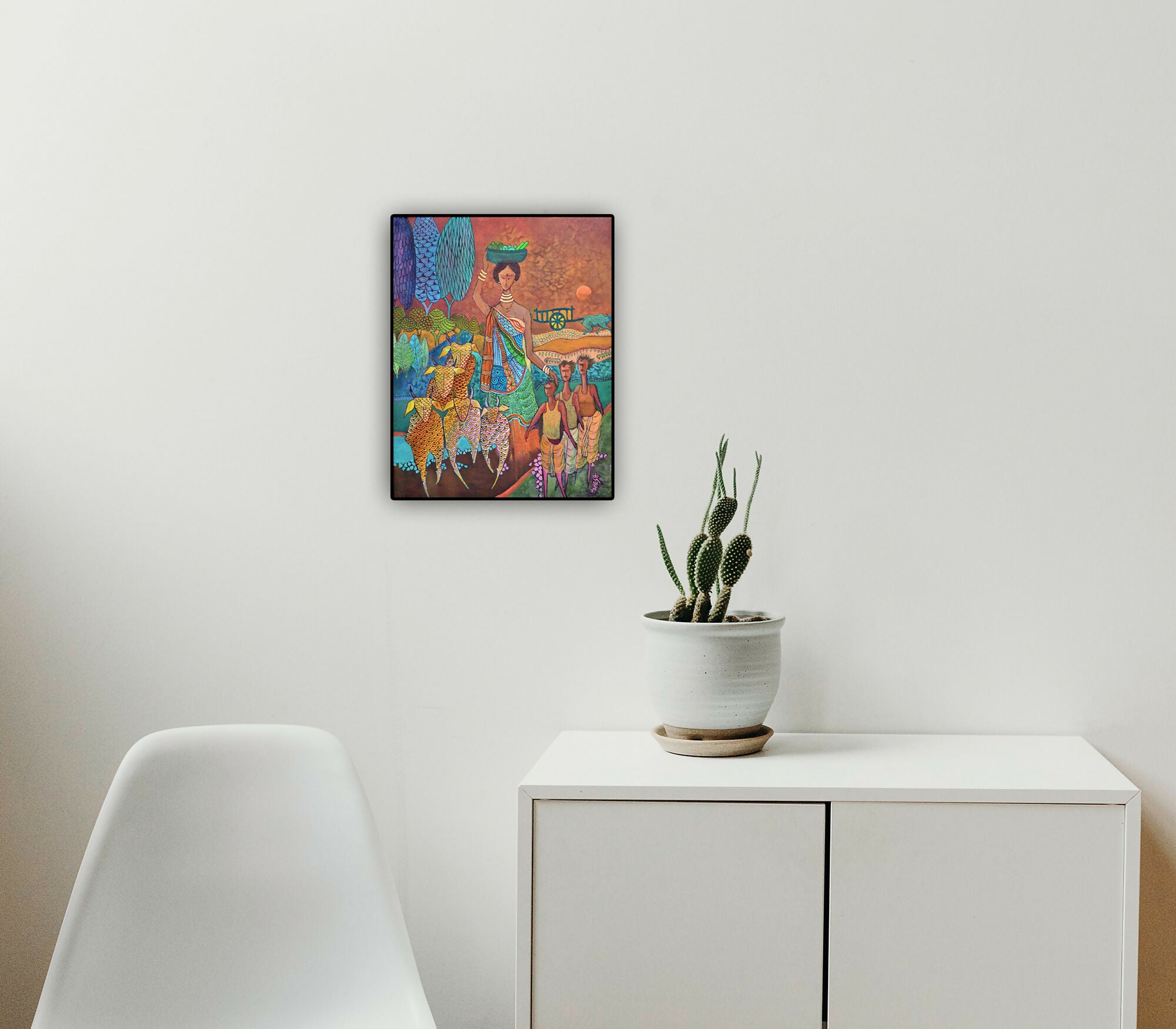 Indian Village Harmony (F3) Folk Fusion Art