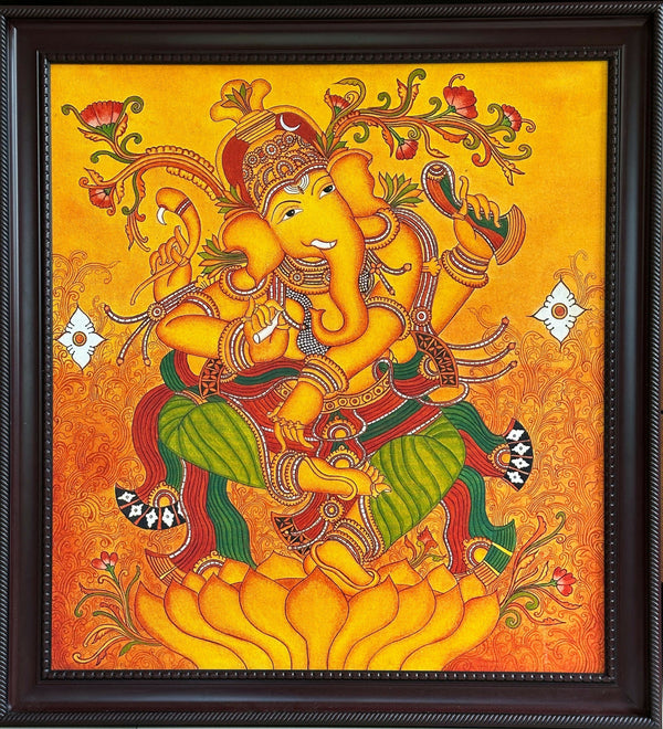 Ganesha kerala mural painting