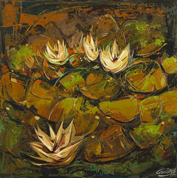 Water lily paintings