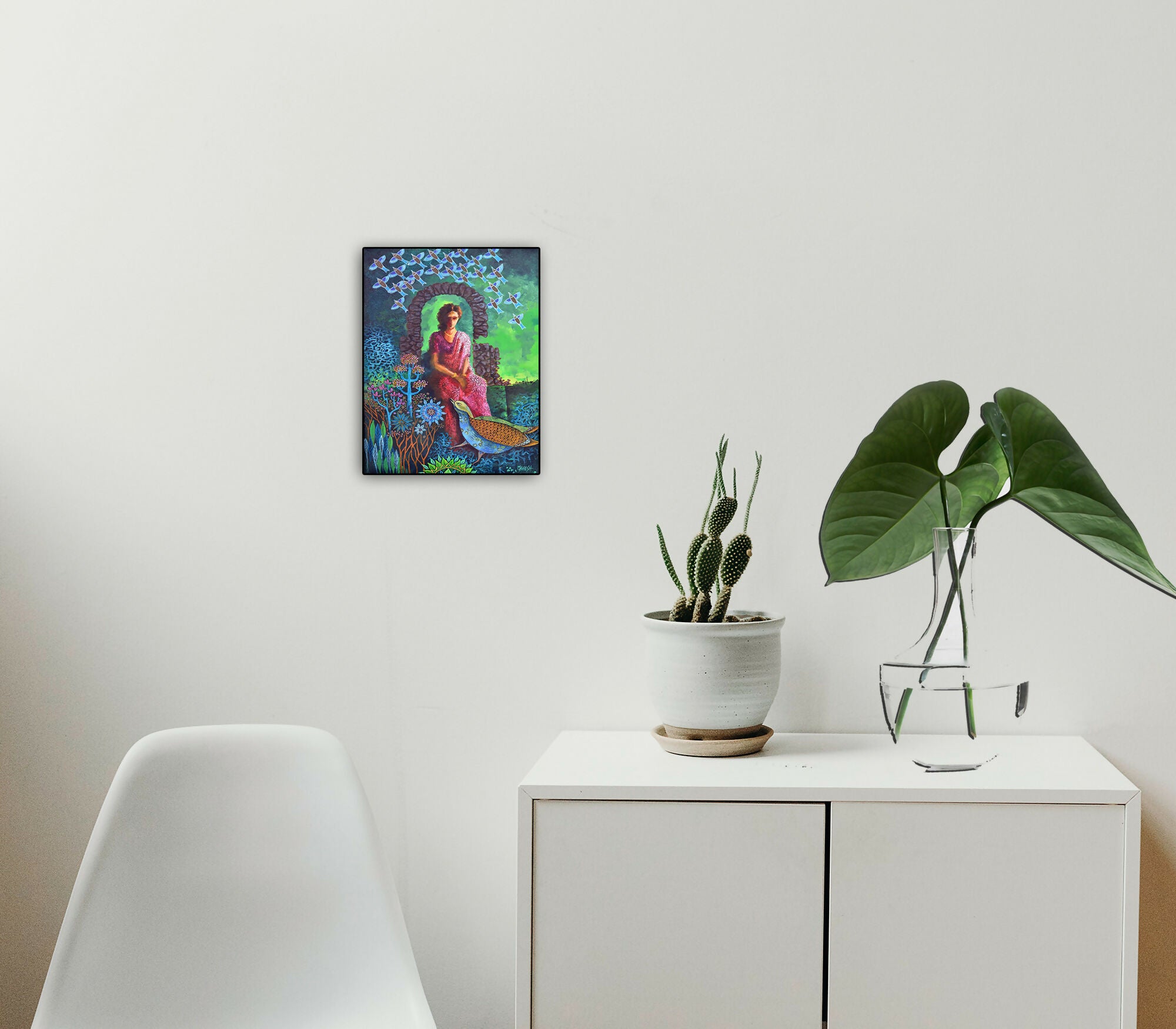 Garden of Silence (F5) Indian style Fusion art