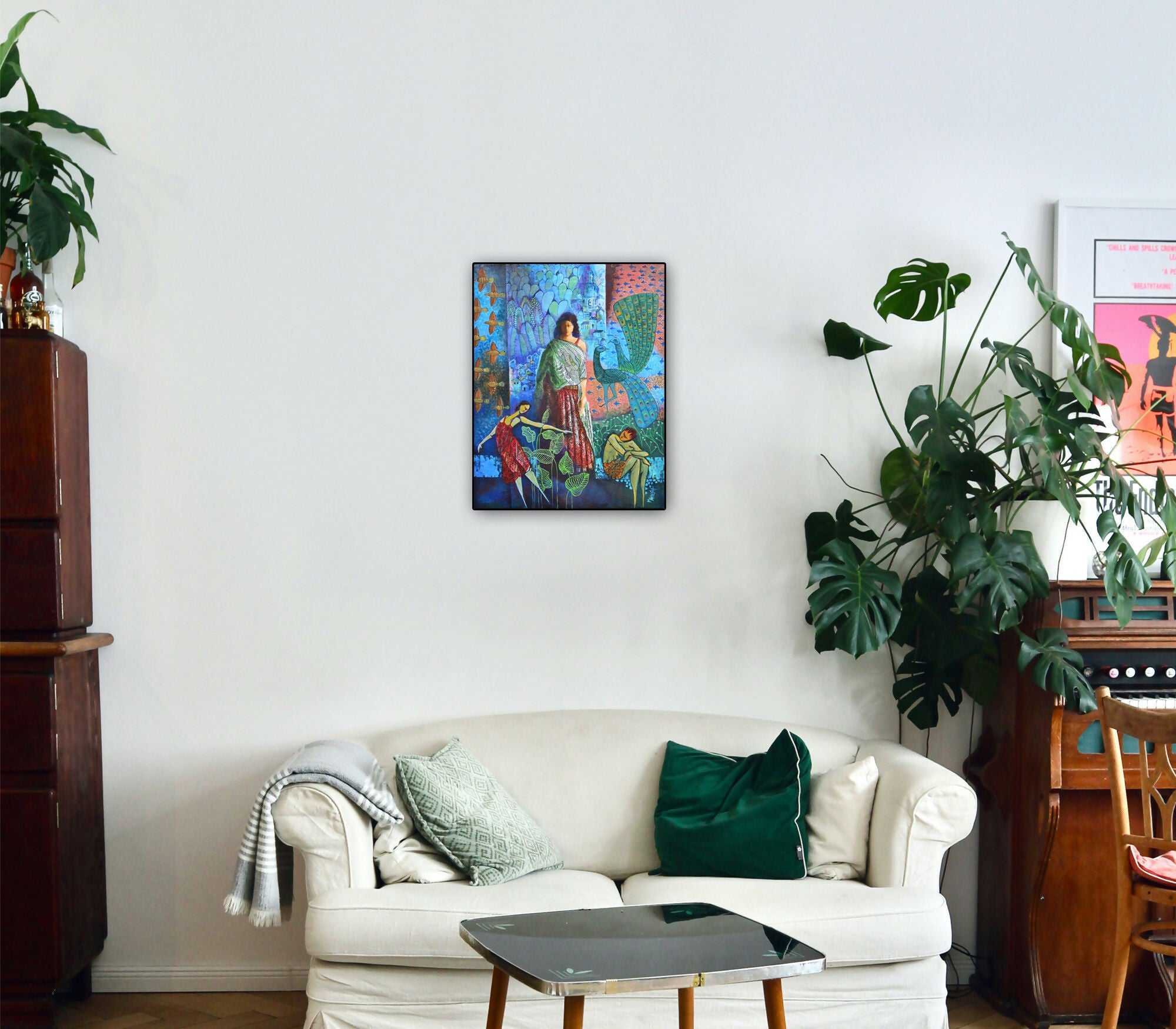 Inner Whispers (F4) Indian style Fusion art