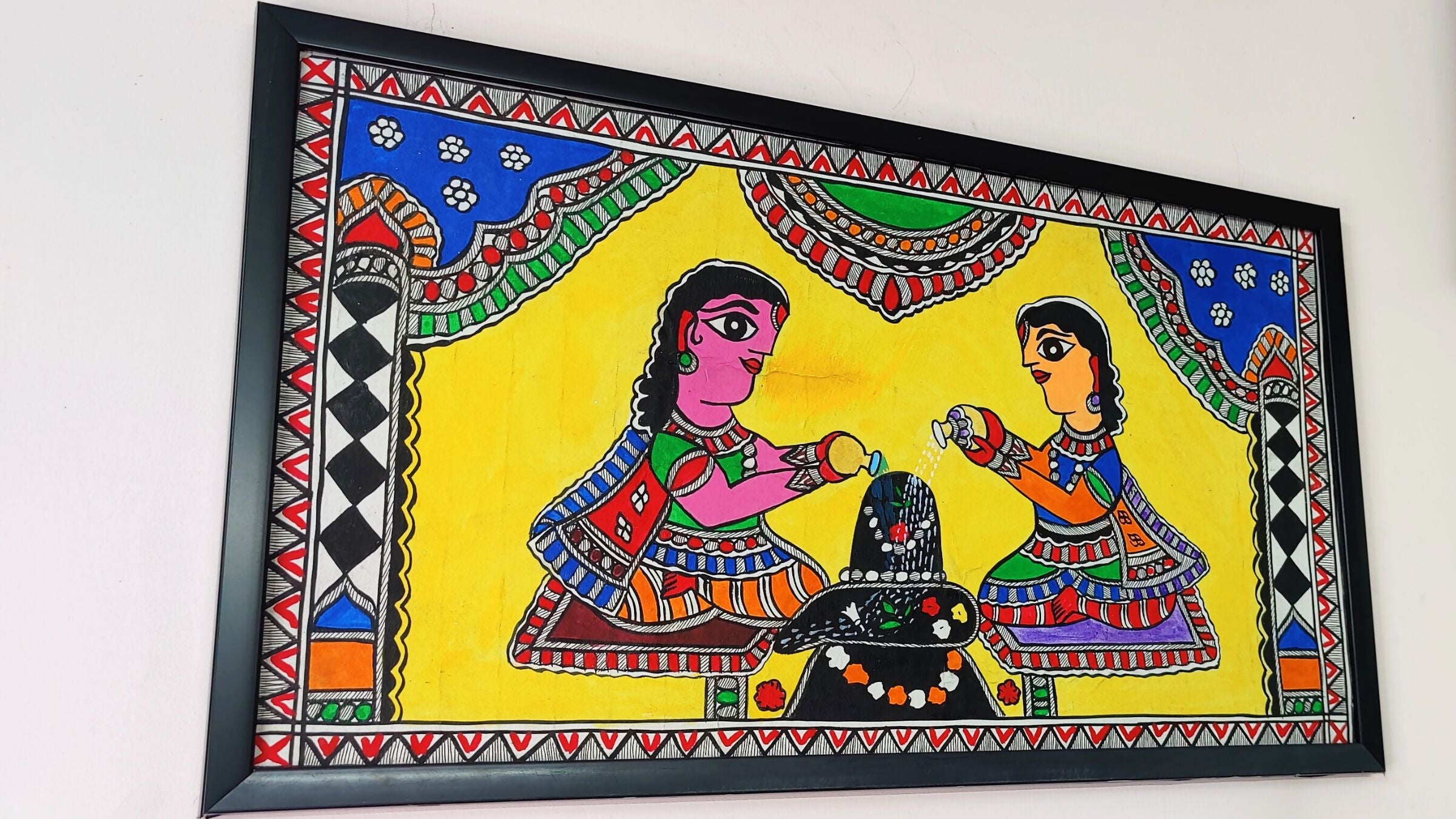 Divine Devotion: Madhubani Painting
