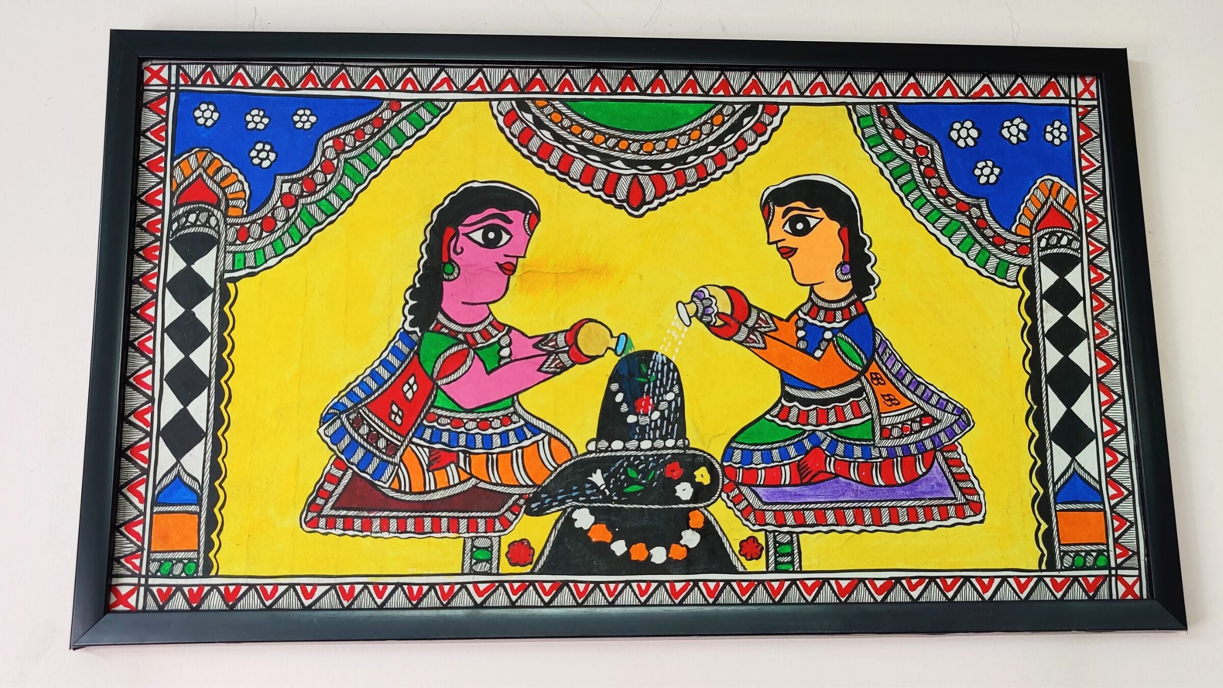 Divine Devotion: Madhubani Painting