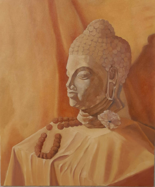 Lord Buddha painting Oil on Canvas