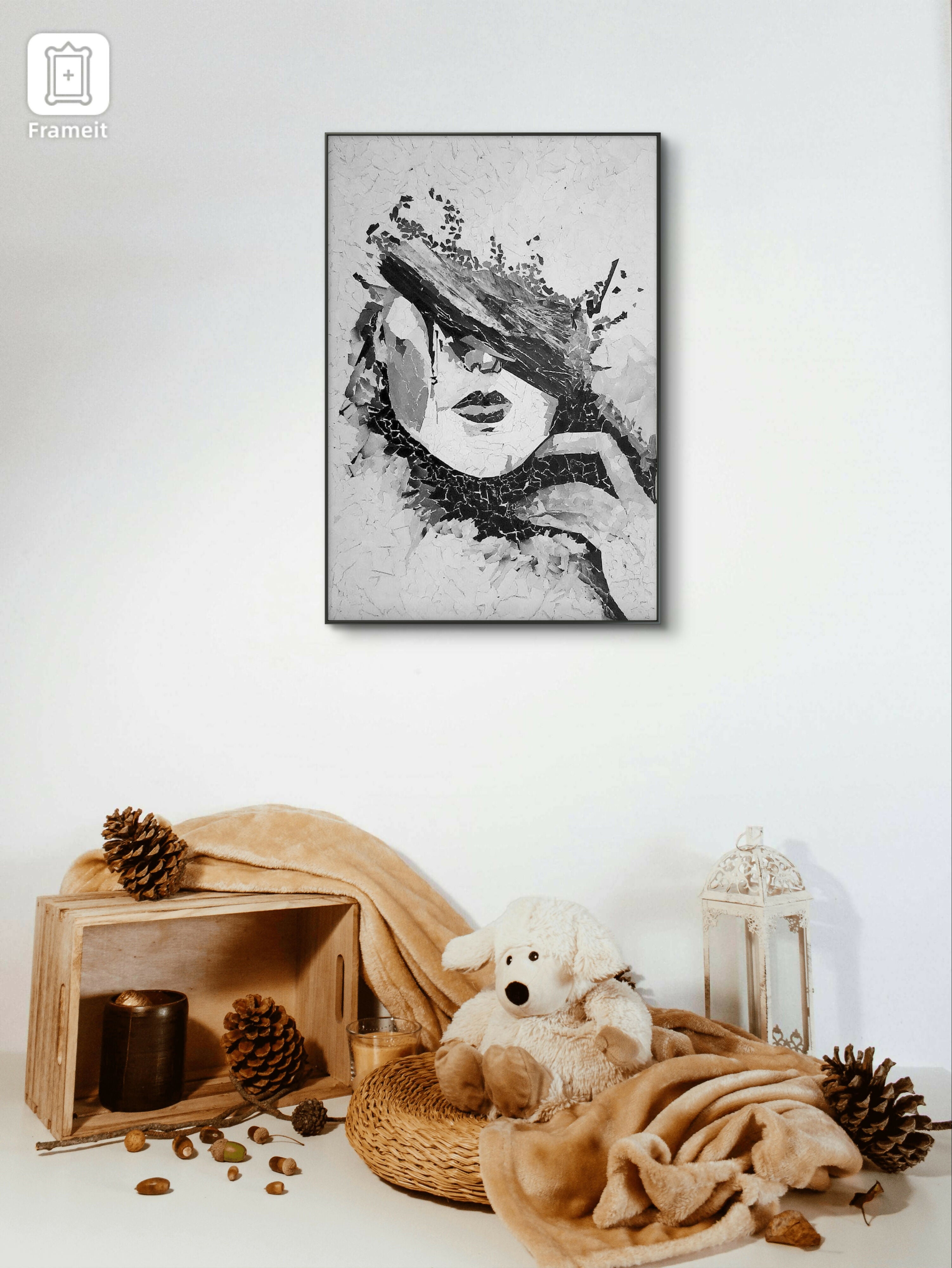 “Whispers of Grace” (paper collage)