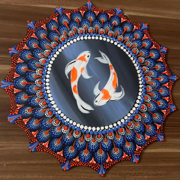 Koi Fish dot mandala