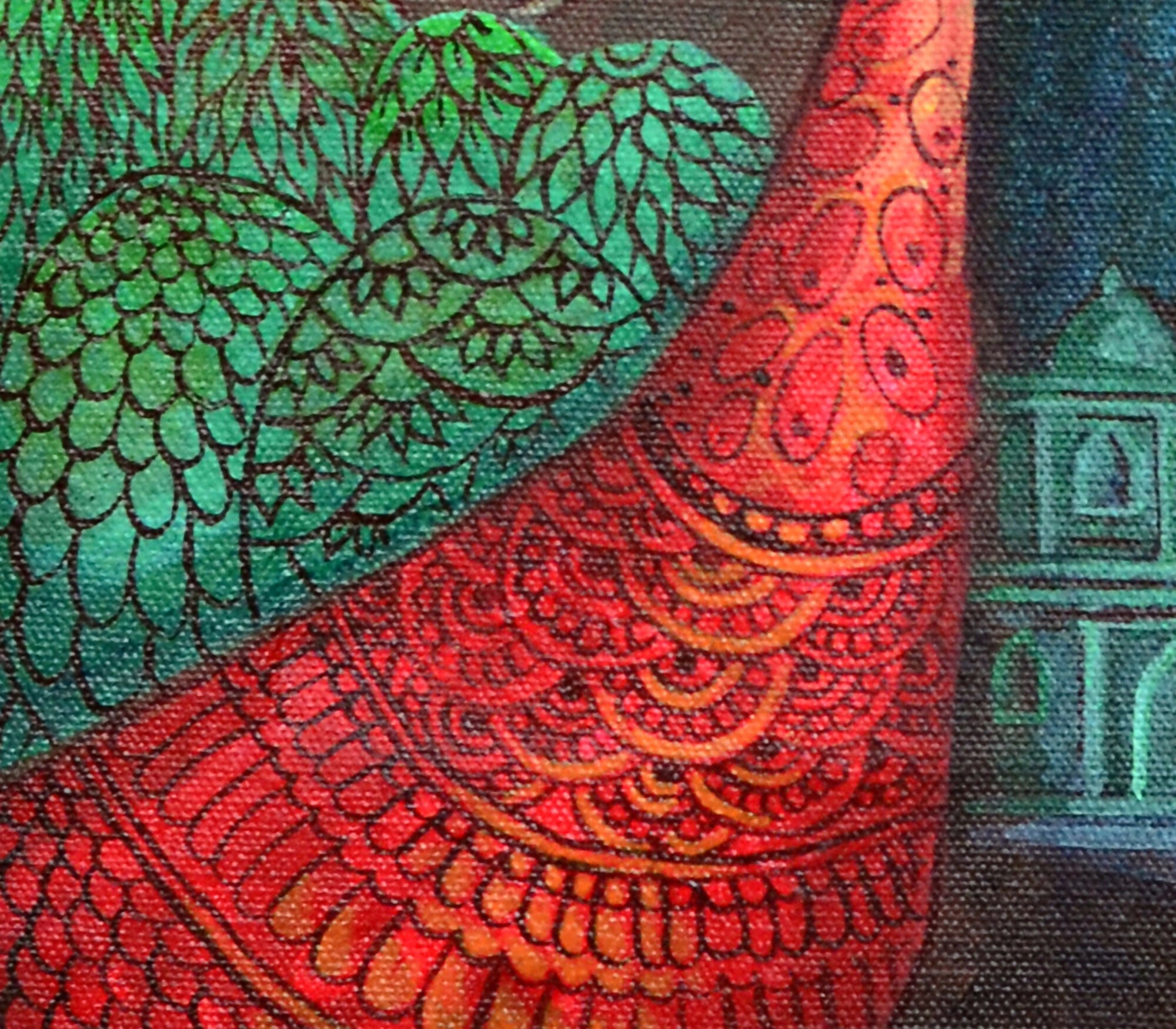 Bride & Prince of dreams (F-1) Indian style art