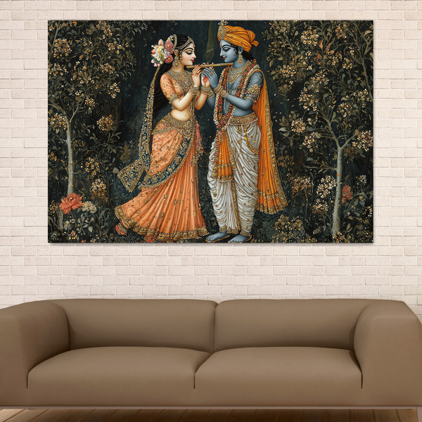 Radha Krishna Paintings | Divine Love & Spiritual Wall Art – Gallerist.in
