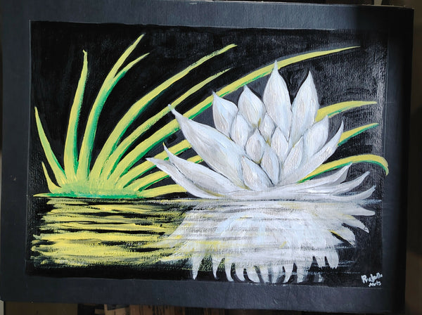 Painting of lotus flower