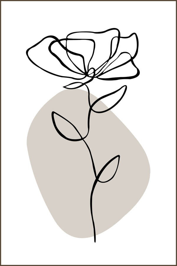 One Line Flower Art 1