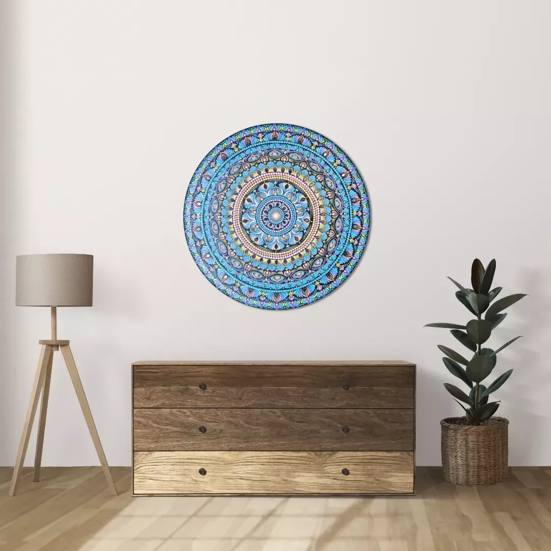 Rainbow Mandala Painting