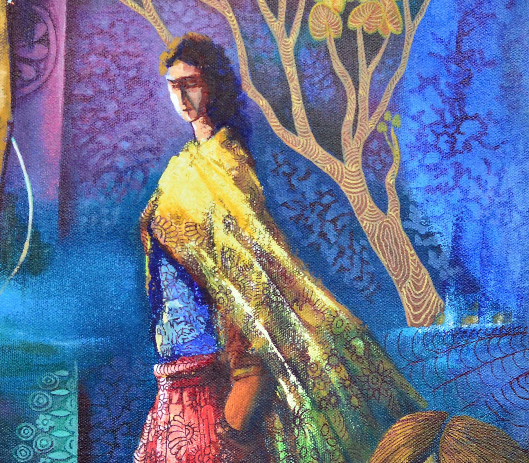 Evolving womanhood (F2) Indian style Fusion art