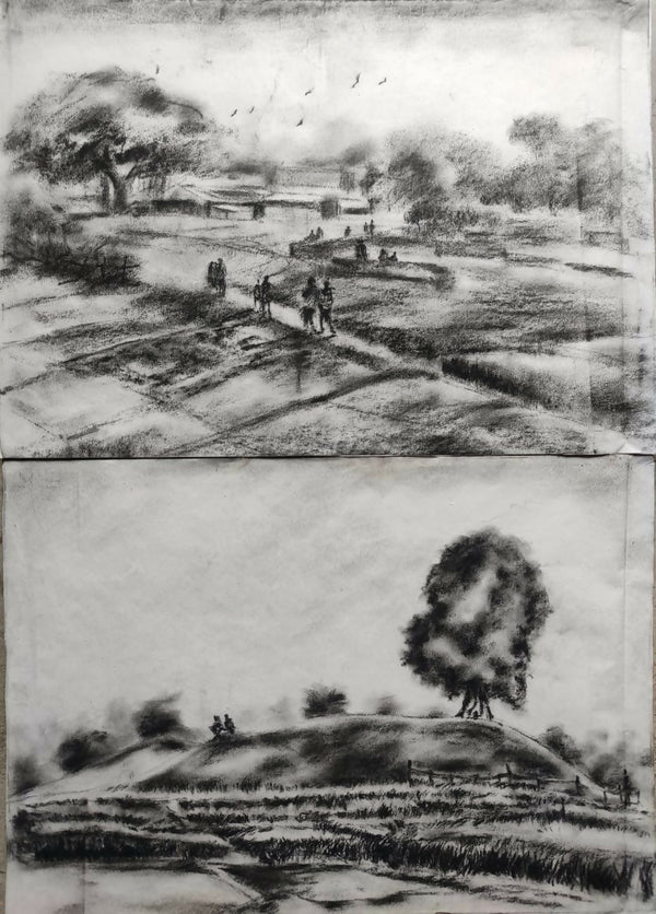 2Charcoal painting series