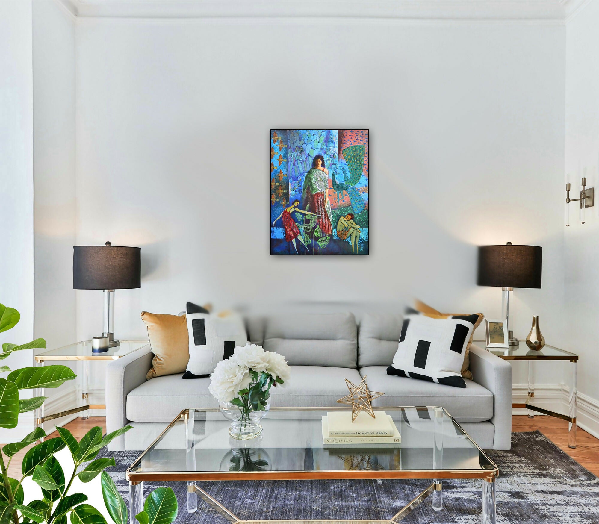 Inner Whispers (F4) Indian style Fusion art