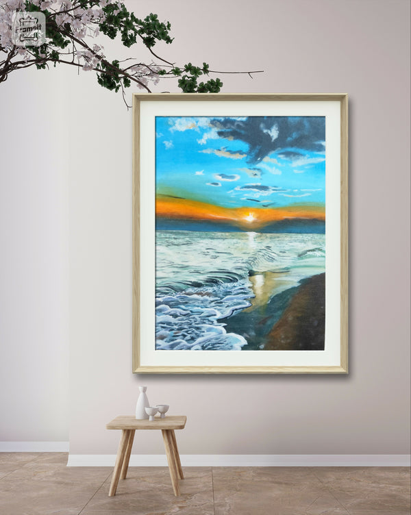 Ocean Sunset Painting