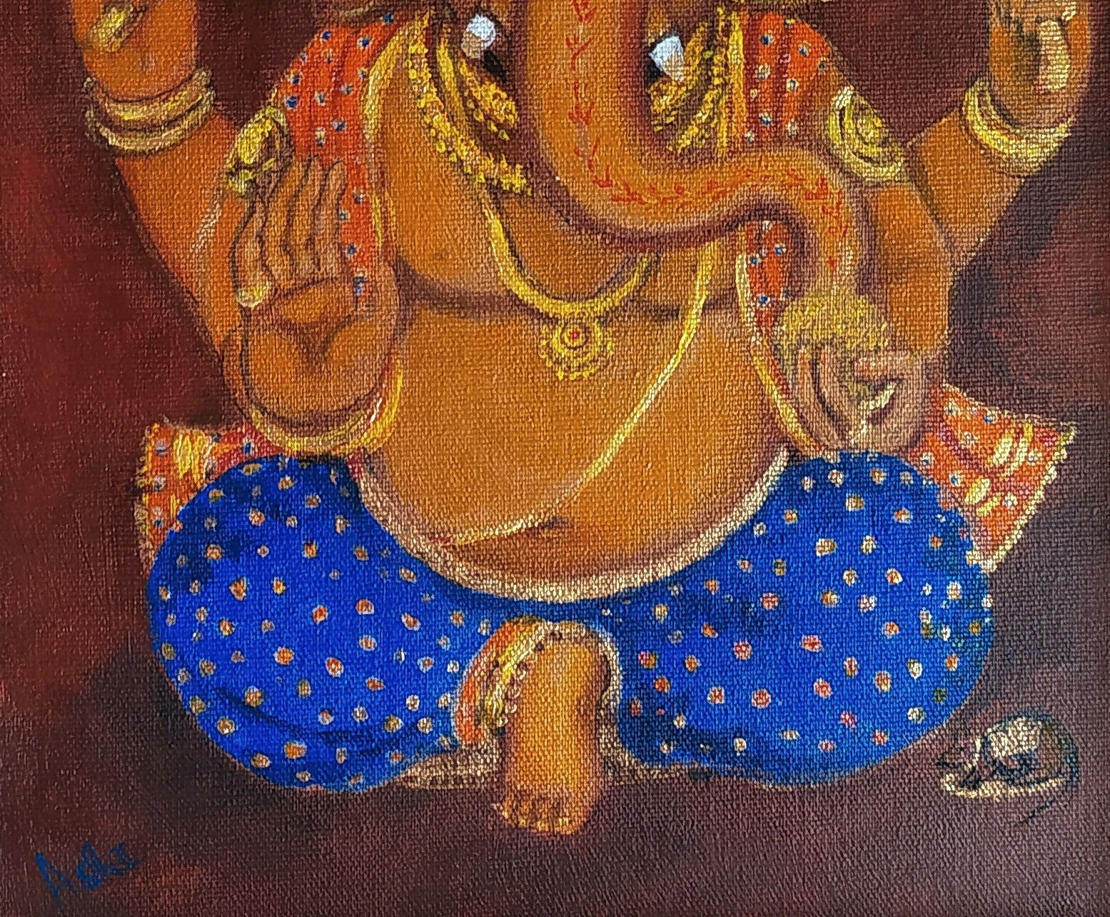 Ganesha Blue eyes closeup2