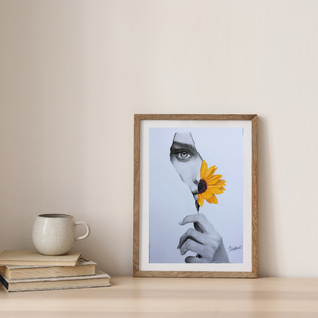 Beige Minimalist Wall Frame Mockup Instagram Post