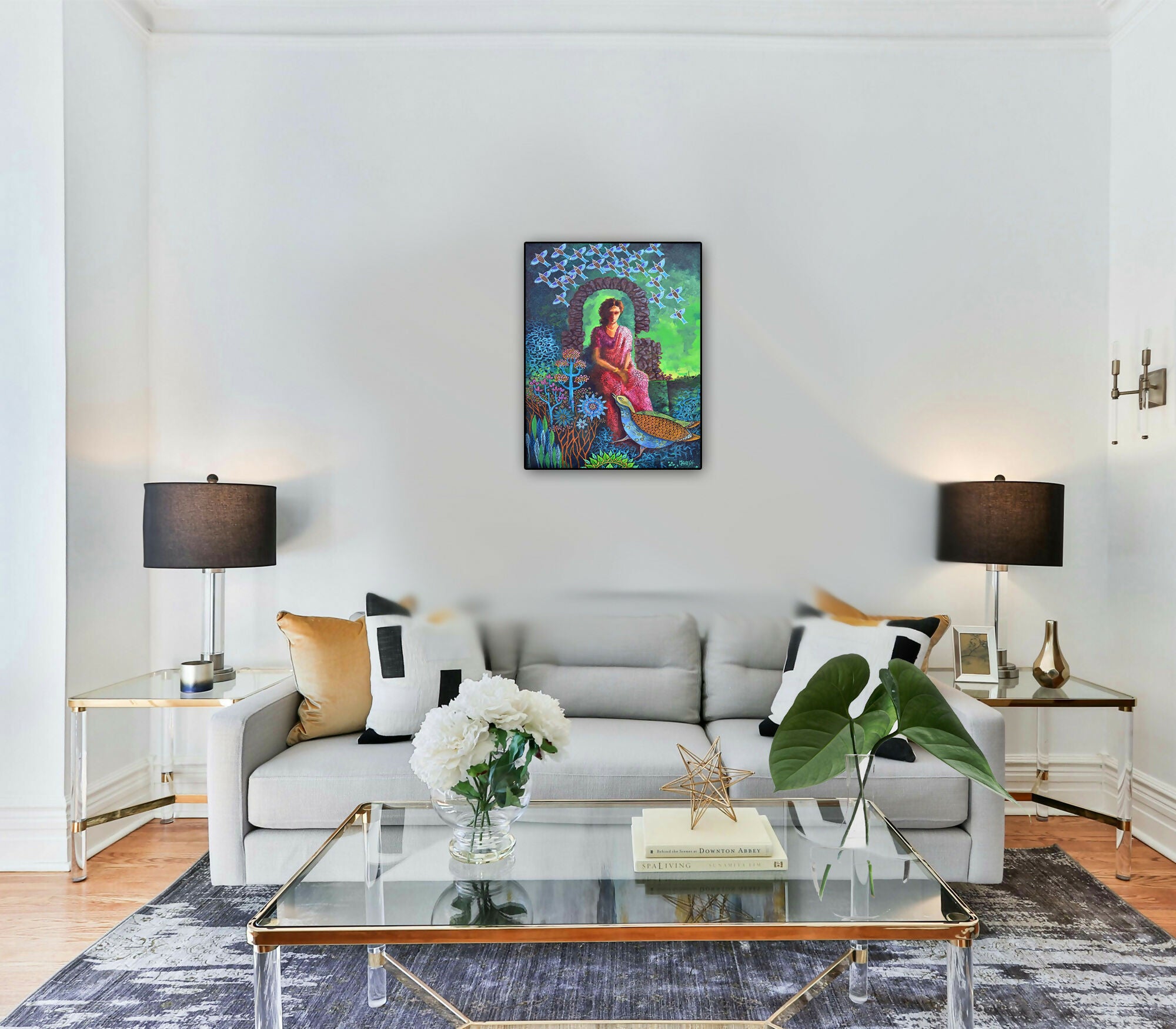 Garden of Silence (F5) Indian style Fusion art