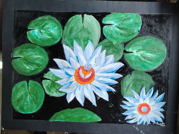 Painting of lotus flower