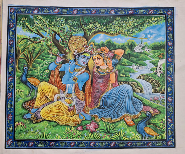 LORD RADHA KRISHNA PAINTING MADE ON CANVAS