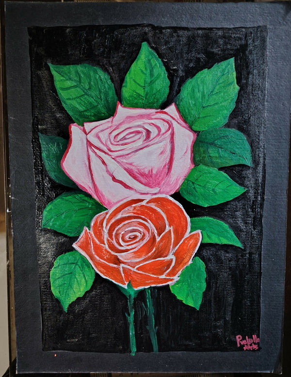 Rose flowers painting