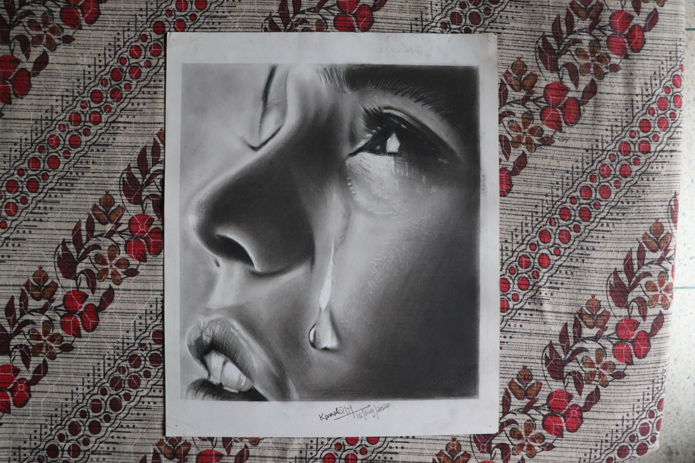 Girl in tears