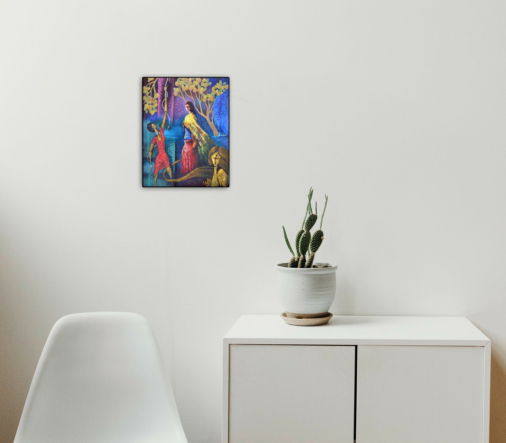 Evolving womanhood (F2) Indian style Fusion art