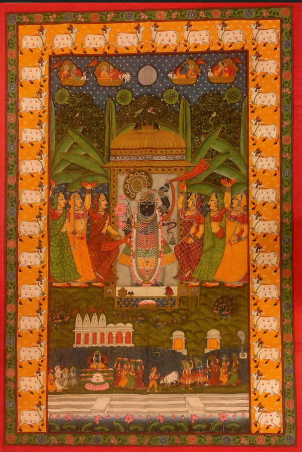 Pichwai Painting Painting of Lord Shrinathji Indian Art