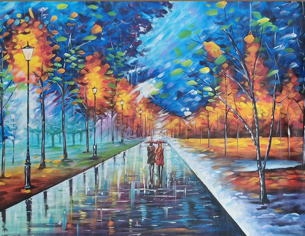 Way to peace scenery landscape painting