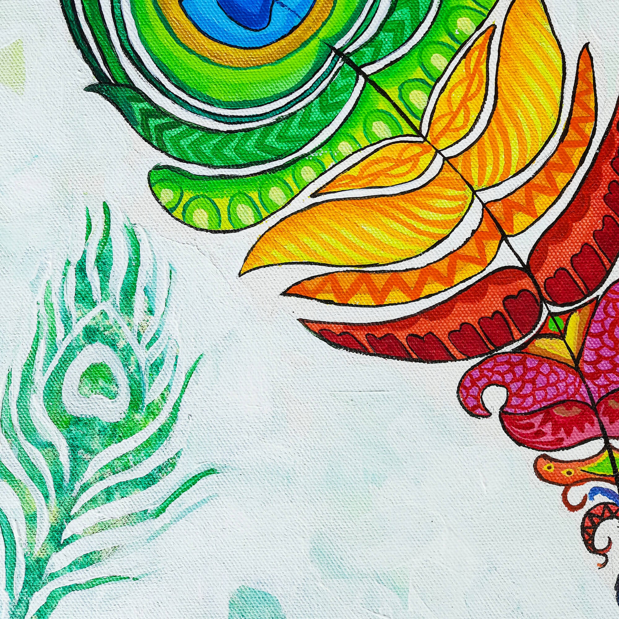 Mandala art / painting on canvas