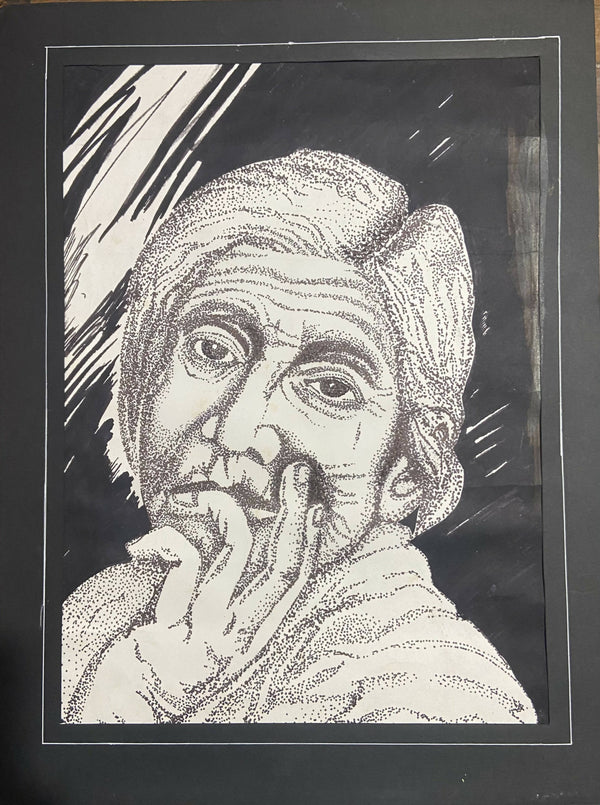 Old Lady: Stippling