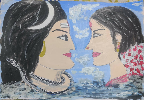 Adi dampatulu. Lord Shiva and Parvati